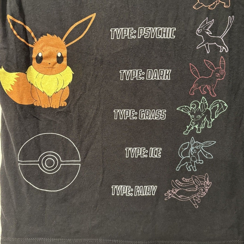 Pokemon Eevee Evolutions Shirt Size Womens XS Welovefine Brand - Picture 3 of 6